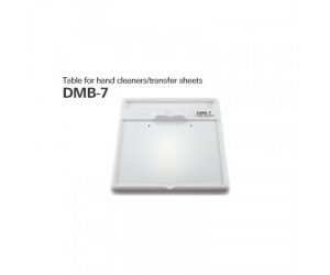 Table for hand cleaners/transfer sheets