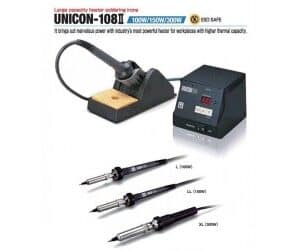 Soldering Station - Lead Free Compatible Soldering Iron/Large Capacity Heater Imbedded [UNICON-108]